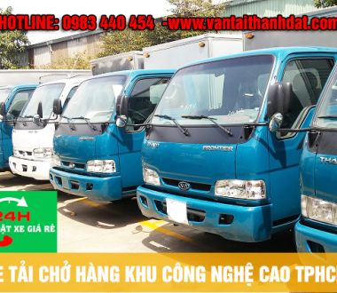 Cho thuê xe tải chở hàng giá rẻ uy tín tại khu công nghệ cao TPHCM
