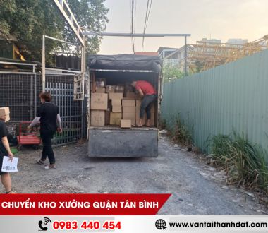 Dịch vụ xe tải chuyển kho xưởng trọn gói quận Tân Bình giá rẻ