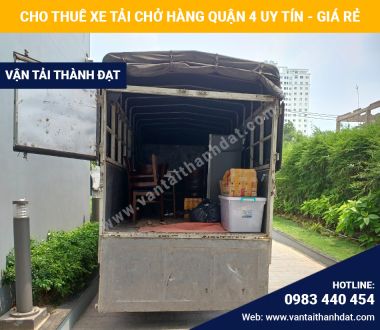 Cho thuê xe tải chở hàng quận 4 ✅ [ĐA DẠNG TẢI TRỌNG] & [GIÁ SIÊU RẺ]