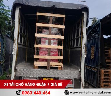 Dịch vụ xe tải chở hàng quận 7 uy tín, giá rẻ, nhanh chóng