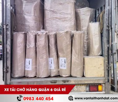 Xe tải chở hàng quận 6 uy tín, giá rẻ, phục vụ tận tình 24/7