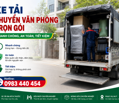 Xe Tải Chuyển Văn Phòng Trọn Gói – Nhanh Chóng, An Toàn, Tiết Kiệm