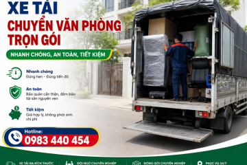 Xe Tải Chuyển Văn Phòng Trọn Gói – Nhanh Chóng, An Toàn, Tiết Kiệm