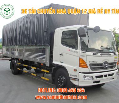 Xe tải chuyển nhà trọn gói quận 12 GIÁ RẺ - UY TÍN - NHANH CHÓNG